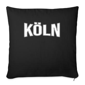 Cologne - Housse de coussin décorative 45 x 45 cm - noir - Devant