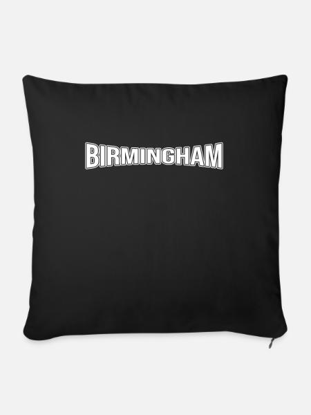 Birmingham - Sofakissenbezug 45 x 45 cm - Schwarz