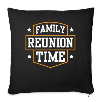Équipe de réunion de famille Famille Süß - Housse de coussin décorative 45 x 45 cm - noir - Devant