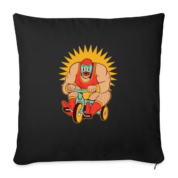 Lutteur de lutte Fighter Wrestling Kamfpkunst - Housse de coussin décorative 45 x 45 cm - noir - Devant