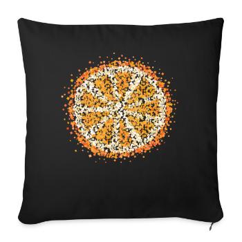 Orange Costume Replacement Carnival Carnival Gift - Sofa pillowcase 17,3'' x 17,3'' (45 x 45 cm) - black - Front