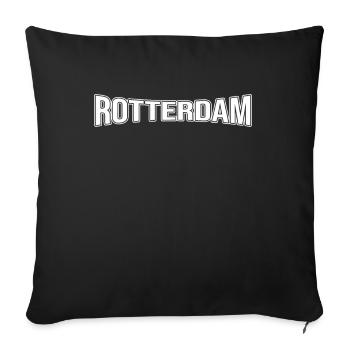 Rotterdam - Housse de coussin décorative 45 x 45 cm - noir - Devant