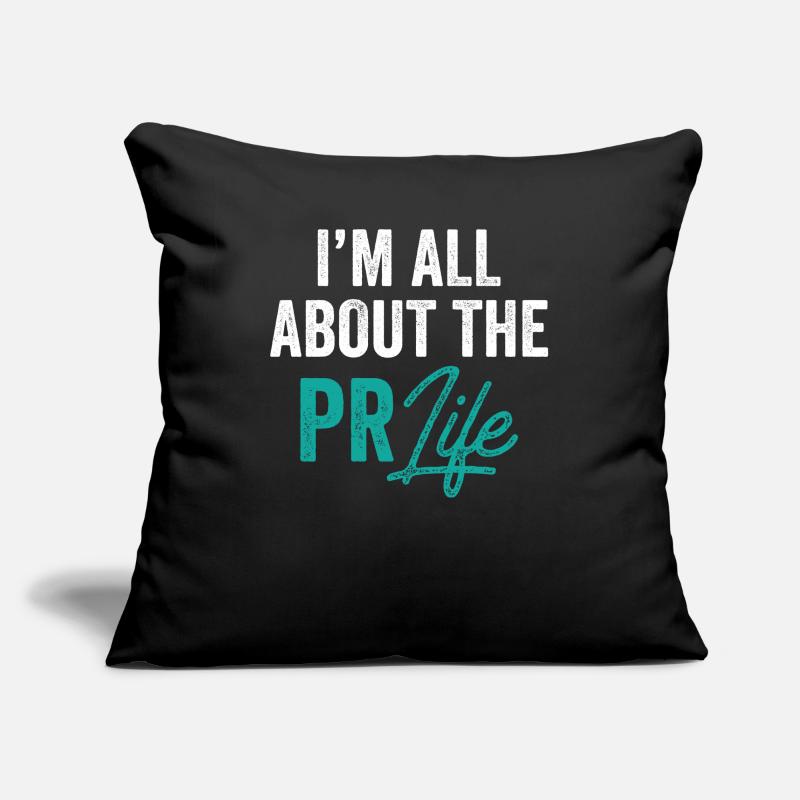 Pour moi, il s’agit de la profession de relations publiques de la vie de relations publiques Housse de coussin décorative 45 x 45 cm