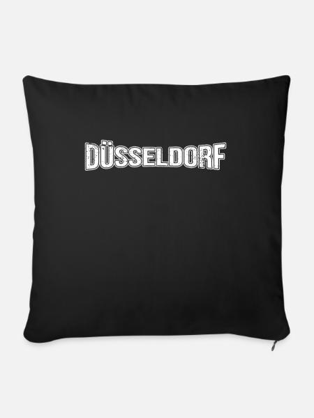 Düsseldorf - Sofakissenbezug 45 x 45 cm - Schwarz
