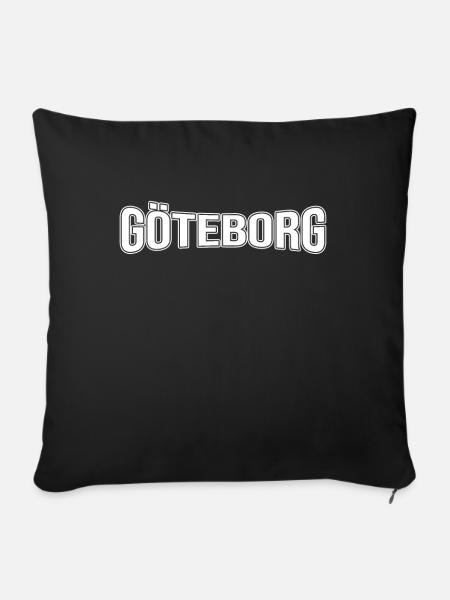 Göteborg - Sofakissenbezug 45 x 45 cm - Schwarz