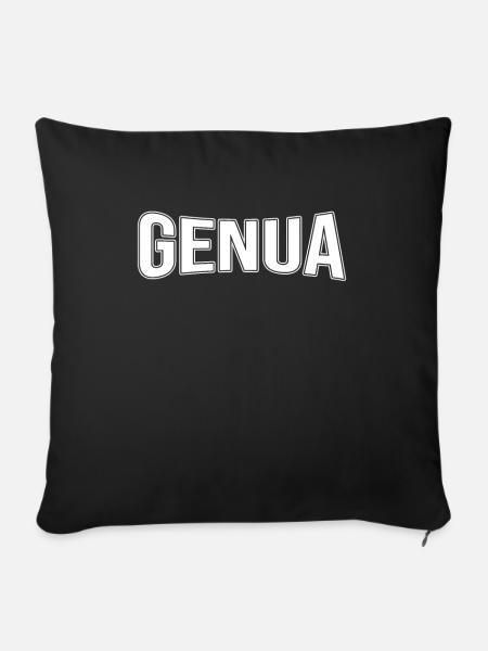 Genua - Sofakissenbezug 45 x 45 cm - Schwarz