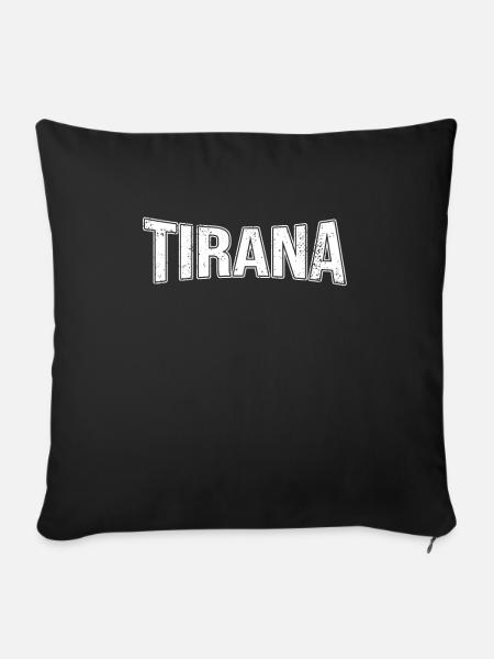 Tirana - Sofakissenbezug 45 x 45 cm - Schwarz