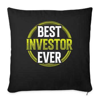 Best Investor Ever Invest Investors - Sofa pillowcase 17,3'' x 17,3'' (45 x 45 cm) - black - Front