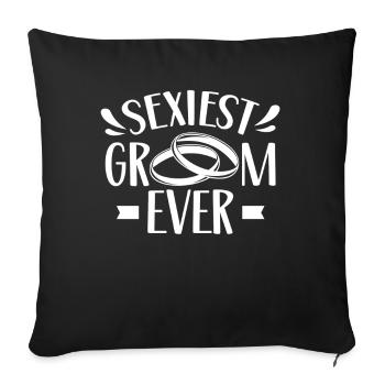 Sexy Groom Party Dictons Mariage Mariage - Housse de coussin décorative 45 x 45 cm - noir - Devant