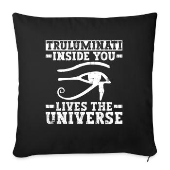 Truluminati Egyptian Mythology Ancient Egypt - Sofa pillowcase 17,3'' x 17,3'' (45 x 45 cm) - black - Front