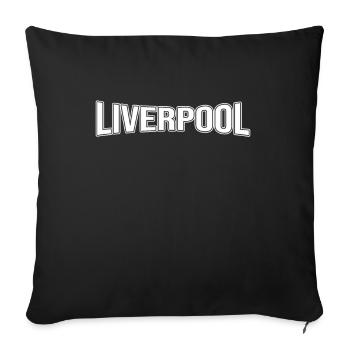 Liverpool - Sofa pillowcase 17,3'' x 17,3'' (45 x 45 cm) - black - Front