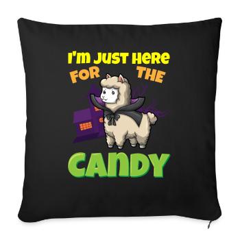 I'm Just Here For The Candy Scary Halloween Beast - Sofakissenbezug 45 x 45 cm - Schwarz - Vorne