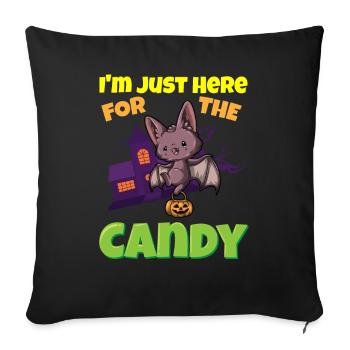 I'm Just Here For The Candy Scary Halloween Beast - Sofakissenbezug 45 x 45 cm - Schwarz - Vorne