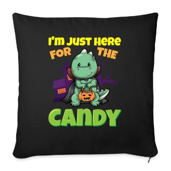 I'm Just Here For The Candy Scary Halloween Beast - Sofakissenbezug 45 x 45 cm - Schwarz - Vorne