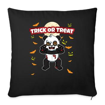 Trick Or Treat Scary Creepy Halloween Monster - Sofa pillowcase 17,3'' x 17,3'' (45 x 45 cm) - black - Front