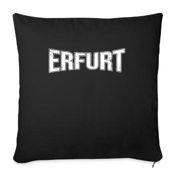 Erfurt - Sofa pillowcase 17,3'' x 17,3'' (45 x 45 cm) - black - Front
