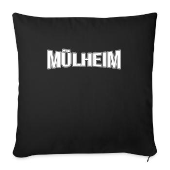 Mühlheim - Sofa pillowcase 17,3'' x 17,3'' (45 x 45 cm) - black - Front