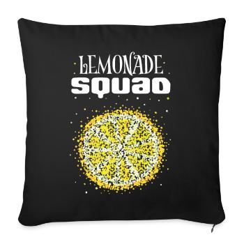 Lemon Costume Replacement Carnival Carnival Gift - Sofa pillowcase 17,3'' x 17,3'' (45 x 45 cm) - black - Front