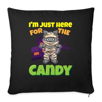 I'm Just Here For The Candy Scary Halloween Beast - Sofakissenbezug 45 x 45 cm - Schwarz - Vorne