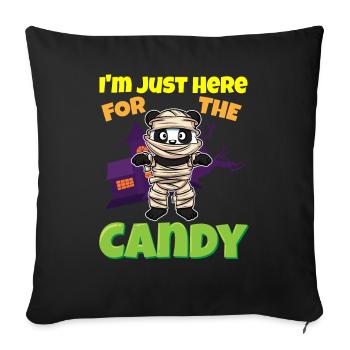 I'm Just Here For The Candy Scary Halloween Beast - Sofakissenbezug 45 x 45 cm - Schwarz - Vorne