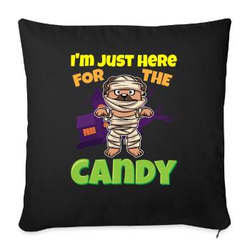 I'm Just Here For The Candy Scary Halloween Beast - Sofakissenbezug 45 x 45 cm - Schwarz - Vorne
