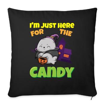 I'm Just Here For The Candy Scary Halloween Beast - Sofakissenbezug 45 x 45 cm - Schwarz - Vorne