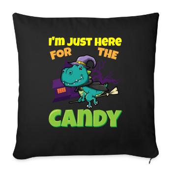 I'm Just Here For The Candy Scary Halloween Beast - Sofakissenbezug 45 x 45 cm - Schwarz - Vorne
