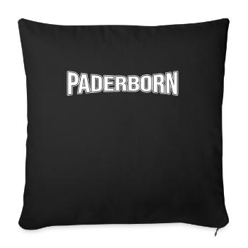 Paderborn - Sofakissenbezug 45 x 45 cm - Schwarz - Vorne