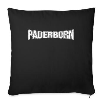 Paderborn - Sofakissenbezug 45 x 45 cm - Schwarz - Vorne
