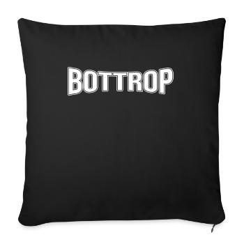 Bottrop - Sofakissenbezug 45 x 45 cm - Schwarz - Vorne