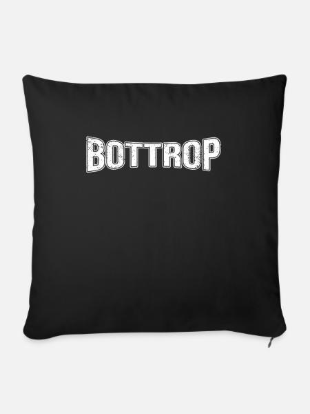 Bottrop - Sofakissenbezug 45 x 45 cm - Schwarz