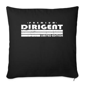 Dirigent Limited Edition Lustiges Dirigenten - Sofakissenbezug 45 x 45 cm - Schwarz - Vorne
