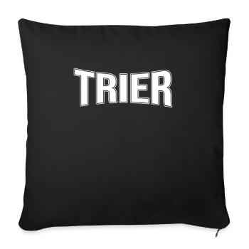 Trier - Sofakissenbezug 45 x 45 cm - Schwarz - Vorne