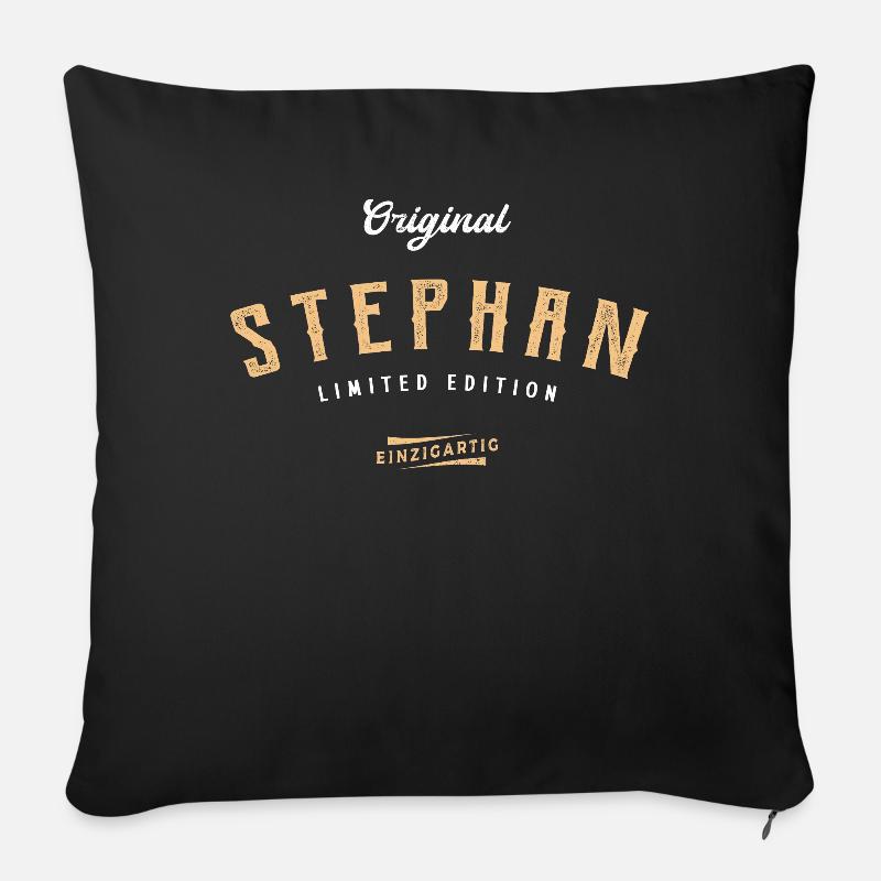 Stephan Limited Edition - Sofakissenbezug 45 x 45 cm - Schwarz