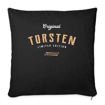 Torsten Limited Edition - Sofakissenbezug 45 x 45 cm - Schwarz - Vorne