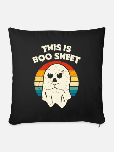 Das Ist Boo Sheet - Sofakissenbezug 45 x 45 cm - Schwarz
