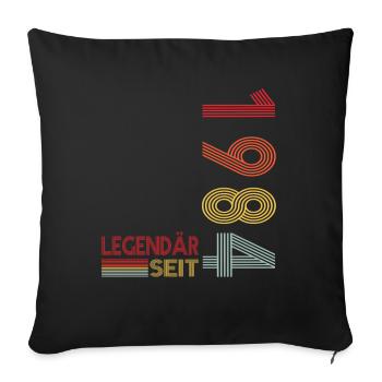 Geburtstag Geboren 1984 Mann Legendär seit 1984 - Sofakissenbezug 45 x 45 cm - Schwarz - Vorne