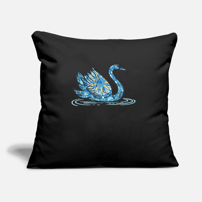 Mandala Swan Geometry Pattern Sofa pillowcase 17,3'' x 17,3'' (45 x 45 cm)