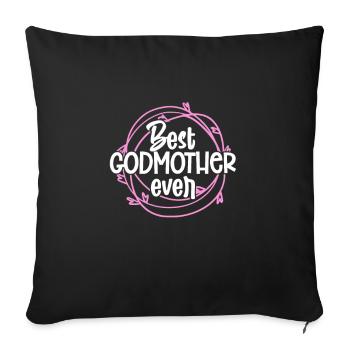 Godmother - Sofa pillowcase 17,3'' x 17,3'' (45 x 45 cm) - black - Front