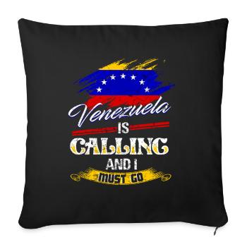 Venezuela Holidays - Sofa pillowcase 17,3'' x 17,3'' (45 x 45 cm) - black - Front