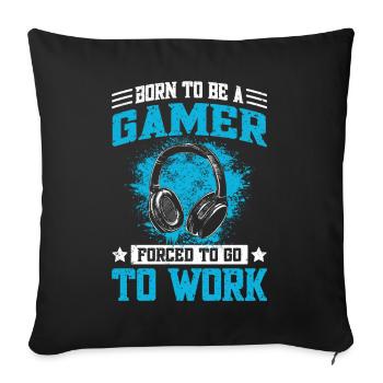 Gamer Saying - Jungen Videospiele & Gaming - Sofakissenbezug 45 x 45 cm - Schwarz - Vorne