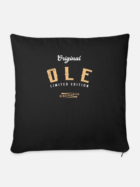 Ole Limited Edition - Sofakissenbezug 45 x 45 cm - Schwarz