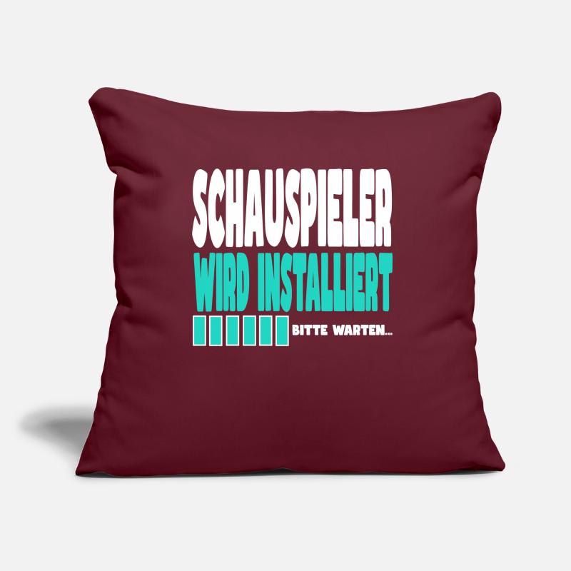 Schauspieler wird installiert Sofakissenbezug 45 x 45 cm