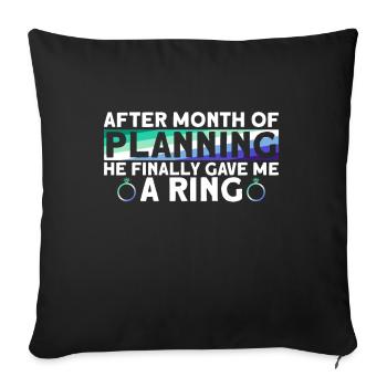 Gay Groom Gay Wedding Gay - Sofa pillowcase 17,3'' x 17,3'' (45 x 45 cm) - black - Front
