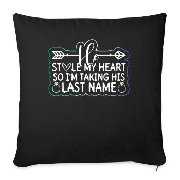 Gay Groom Gay Wedding Gay - Sofa pillowcase 17,3'' x 17,3'' (45 x 45 cm) - black - Front