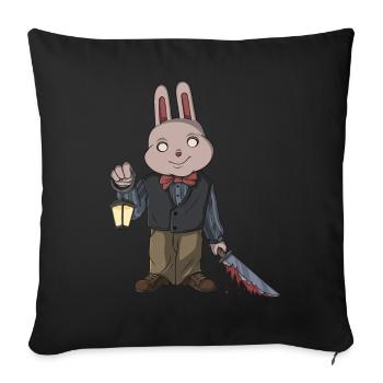 Zombie Gruslig Monster Halloween Tot Horrorfilm - Sofakissenbezug 45 x 45 cm - Schwarz - Vorne