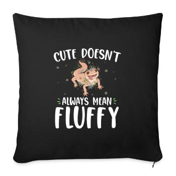 Amateurs de gecko | Geckos Animaux Animaux Cadeaux - Housse de coussin décorative 45 x 45 cm - noir - Devant
