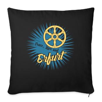 Erfurt Erfurter - Sofa pillowcase 17,3'' x 17,3'' (45 x 45 cm) - black - Front