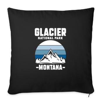 Montana - Housse de coussin décorative 45 x 45 cm - noir - Devant
