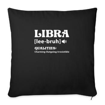 Scales - Sofa pillowcase 17,3'' x 17,3'' (45 x 45 cm) - black - Front